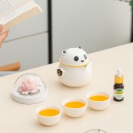月滿桂香時，把團圓揉進晚風(fēng)里，熊貓茶具套組